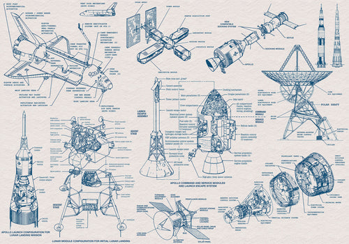 Komar Vlies Fototapete Iax8 0016 Spacecraft Architecture | Yourdecoration.at