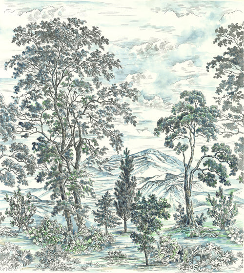 Komar Vlies Fototapete Inx5 042 Highland Trees | Yourdecoration.at