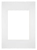 Passe Partout 20x28cm Karton Weiss Rand Gerade Vorne | Yourdecoration.de