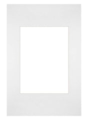Passe Partout 20x30cm Karton Weiss Rand Gerade Vorne | Yourdecoration.de
