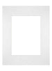 Passe Partout 24x30cm Karton Weiss Rand Gerade Vorne | Yourdecoration.de