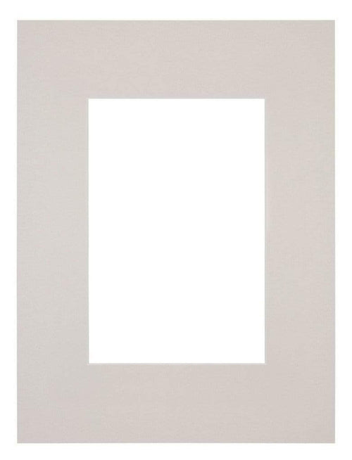 Passepartout 18x24cm Karton Grau Granit Rand Gerade Vorne | Yourdecoration.de