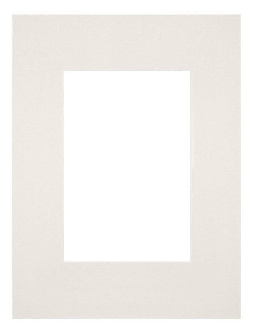 Passepartout 18x24cm Karton Hellgrau Rand Gerade Vorne | Yourdecoration.de