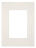 Passepartout 18x24cm Karton Hellgrau Rand Gerade Vorne | Yourdecoration.de
