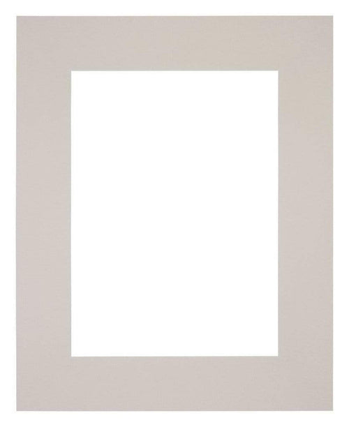 Passepartout 20x25cm Karton Grau Granit Rand Gerade Vorne | Yourdecoration.de