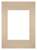Passepartout 20x28cm Karton Beige Rand Gerade Vorne | Yourdecoration.de