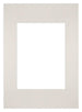 Passepartout 20x28cm Karton Hellgrau Rand Gerade Vorne | Yourdecoration.de