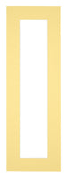 Passepartout 20x60cm Karton Gelb Rand 5cm Gerade Vorne | Yourdecoration.de