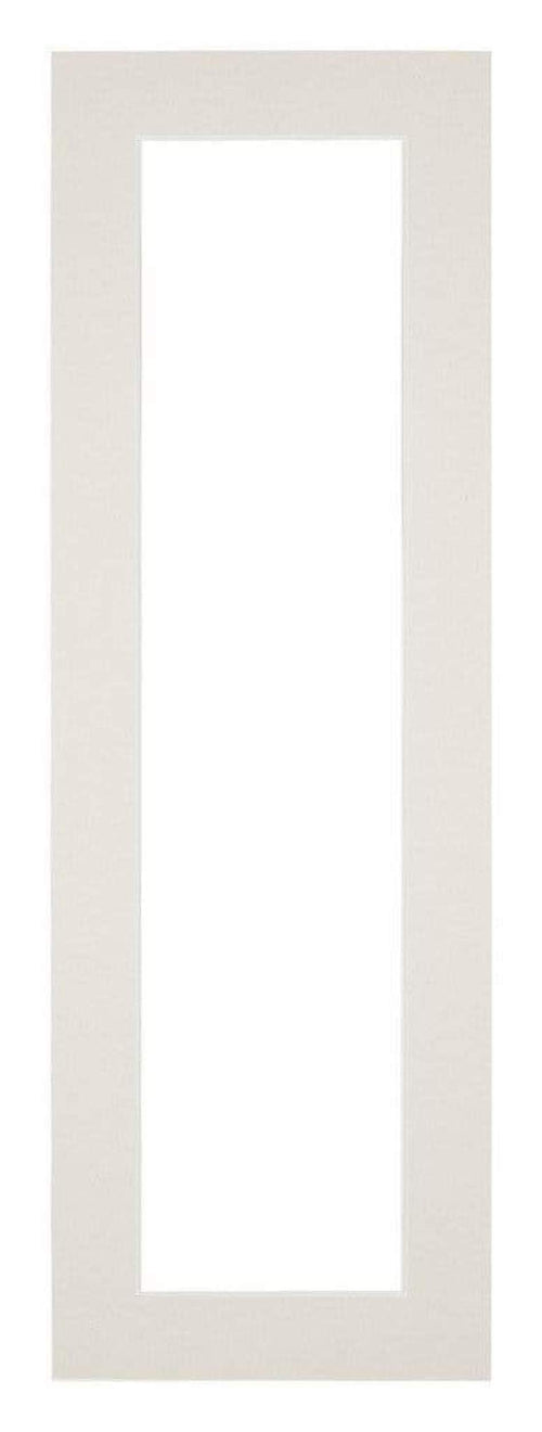 Passepartout 20x60cm Karton Hellgrau Rand 4cm Gerade Vorne | Yourdecoration.de