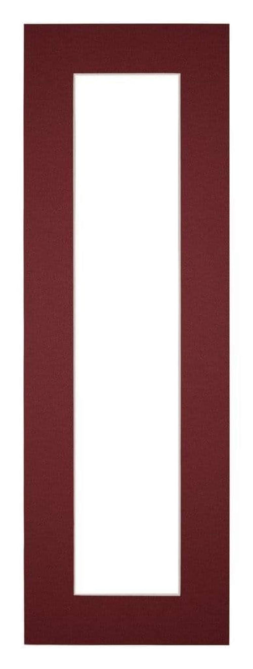 Passepartout 20x60cm Karton Weinrot Rand 5cm Gerade Vorne | Yourdecoration.de
