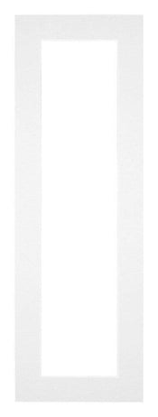 Passepartout 20x60cm Karton Weiss Rand 4cm Gerade Vorne | Yourdecoration.de