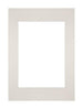 Passepartout 21x29,7cm A4/A5 Karton Hellgrau Rand Gerade Vorne | Yourdecoration.de