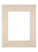 Passepartout 28x35cm Karton Teint Rand Gerade Vorne | Yourdecoration.de