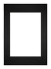 Passepartout 29,7x42cm A3/A4 Karton Schwarz Rand Gerade Vorne | Yourdecoration.de