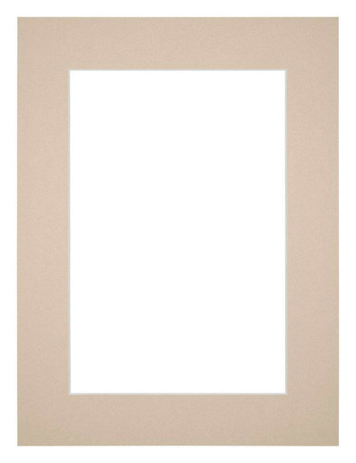 Passepartout 75x100cm Karton Beige Rand 5cm Gerade Vorne | Yourdecoration.de