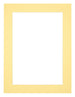 Passepartout 45x60cm Karton Gelb Rand 4cm Gerade Vorne | Yourdecoration.de