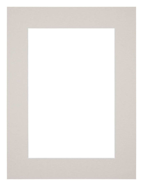 Passepartout 75x100cm Karton Grau Granit Rand 5cm Gerade Vorne | Yourdecoration.de