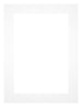 Passepartout 45x60cm Karton Weiss Rand 4cm Gerade Vorne | Yourdecoration.de