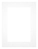 Passepartout 45x60cm Karton Weiss Rand 5cm Gerade Vorne | Yourdecoration.de