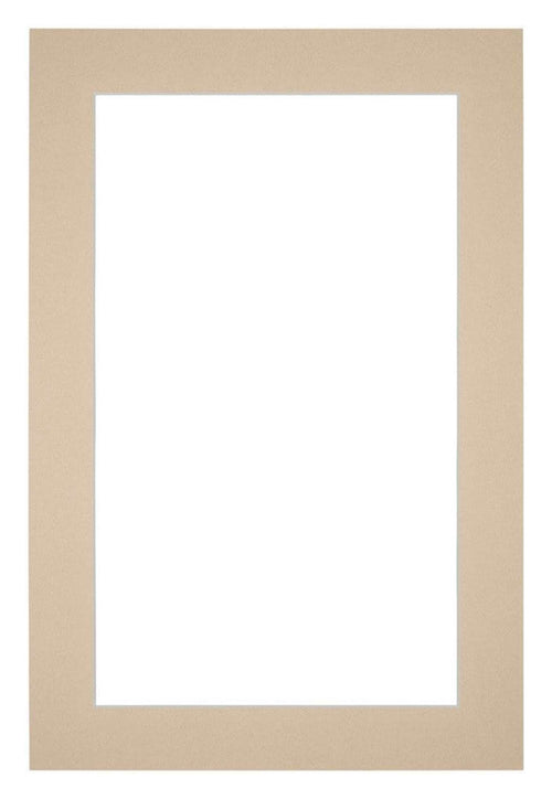Passepartout 62x93cm Karton Beige Rand 4cm Gerade Vorne | Yourdecoration.de