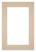 Passepartout 20x30cm Karton Beige Rand 5cm Gerade Vorne | Yourdecoration.de