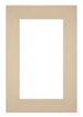 Passepartout 62x93cm Karton Beige Rand 6cm Gerade Vorne | Yourdecoration.de