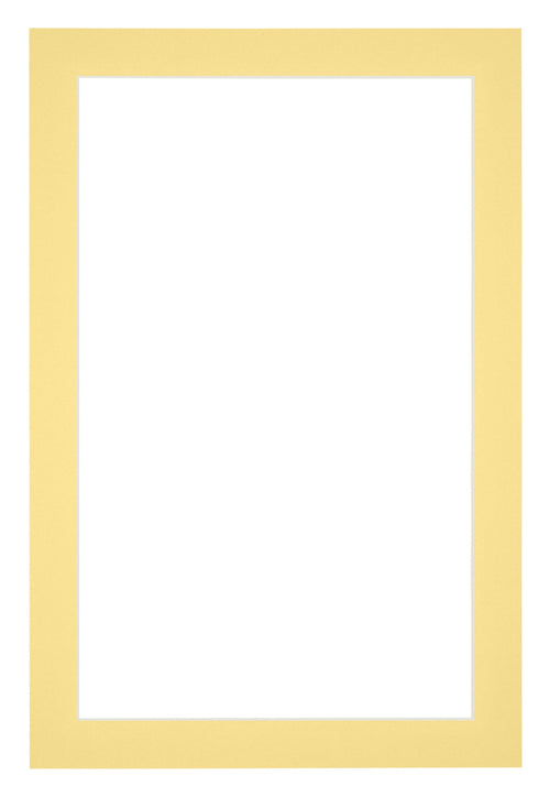Passepartout 61x91,5cm Karton Gelb Rand 3cm Gerade Vorne | Yourdecoration.de