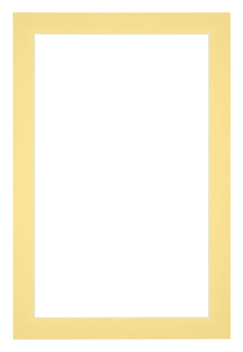 Passepartout 60x90cm Karton Gelb Rand 3cm Gerade Vorne | Yourdecoration.de