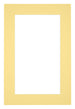 Passepartout 30x45cm Karton Gelb Rand 5cm Gerade Vorne | Yourdecoration.de