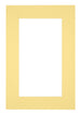Passepartout 61x91,5cm Karton Gelb Rand 6cm Gerade Vorne | Yourdecoration.de