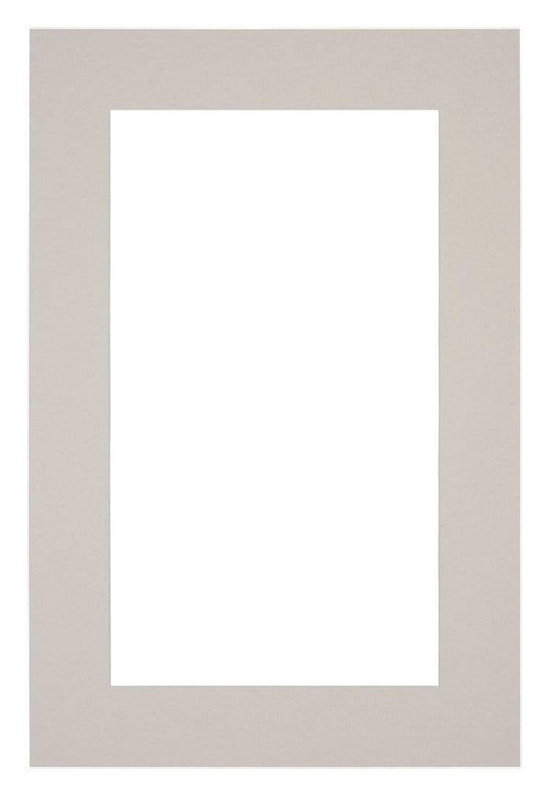 Passepartout 62x93cm Karton Grau Granit Rand 5cm Gerade Vorne | Yourdecoration.de
