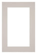 Passepartout 62x93cm Karton Grau Granit Rand 5cm Gerade Vorne | Yourdecoration.de