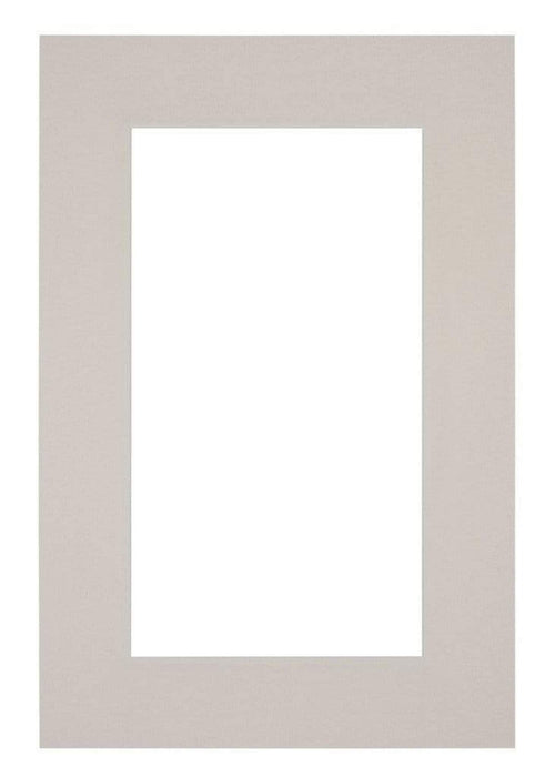 Passepartout 61x91,5cm Karton Grau Granit Rand 6cm Gerade Vorne | Yourdecoration.de