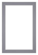 Passepartout 40x60cm Karton Grau Rand 3cm Gerade Vorne | Yourdecoration.de