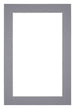 Passepartout 62x93cm Karton Grau Rand 4cm Gerade Vorne | Yourdecoration.de