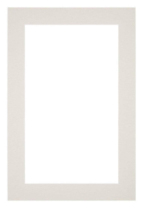 Passepartout 62x93cm Karton Hellgrau Rand 4cm Gerade Vorne | Yourdecoration.de