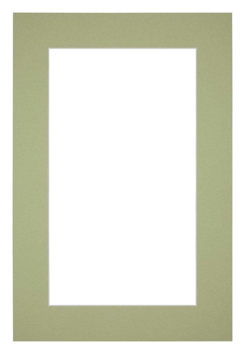 Passepartout 62x93cm Karton Mintgrun Rand 5cm Gerade Vorne | Yourdecoration.de