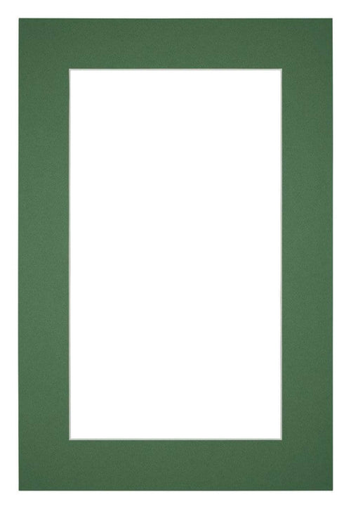 Passepartout 61x91,5cm Karton Waldgrun Rand 5cm Gerade Vorne | Yourdecoration.de