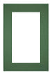 Passepartout 61x91,5cm Karton Waldgrun Rand 6cm Gerade Vorne | Yourdecoration.de
