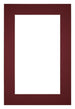 Passepartout 60x90cm Karton Weinrot Rand 5cm Gerade Vorne | Yourdecoration.de