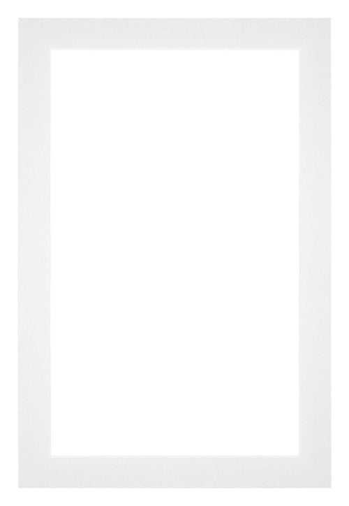 Passepartout 61x91,5cm Karton Weiss Rand 3cm Gerade Vorne | Yourdecoration.de
