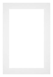 Passepartout 20x30cm Karton Weiss Rand 4cm Gerade Vorne | Yourdecoration.de