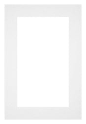 Passepartout 30x45cm Karton Weiss Rand 5cm Gerade Vorne | Yourdecoration.de