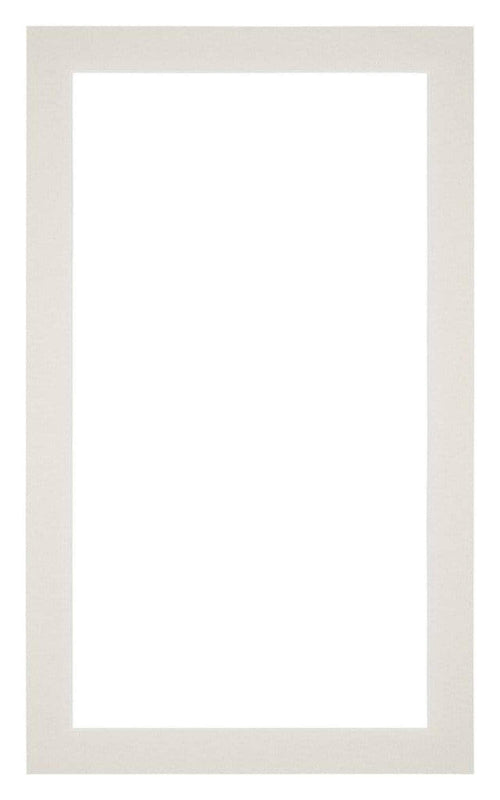 Passepartout 30x50cm Karton Hellgrau Rand 3cm Gerade Vorne | Yourdecoration.de