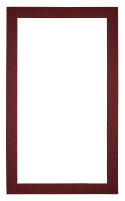 Passepartout 30x50cm Karton Weinrot Rand 3cm Gerade Vorne | Yourdecoration.de