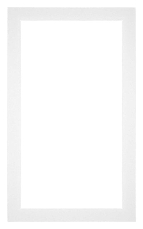 Passepartout 30x50cm Karton Weiss Rand 3cm Gerade Vorne | Yourdecoration.de