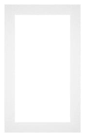 Passepartout 30x50cm Karton Weiss Rand 4cm Gerade Vorne | Yourdecoration.de