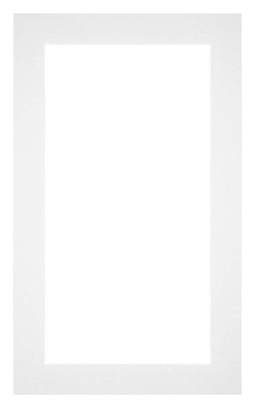 Passepartout 30x50cm Karton Weiss Rand 4cm Gerade Vorne | Yourdecoration.de