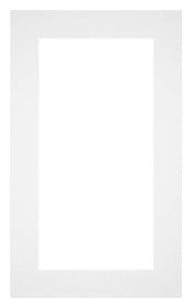 Passepartout 30x50cm Karton Weiss Rand 5cm Gerade Vorne | Yourdecoration.de