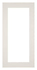 Passepartout 20x40cm Karton Hellgrau Rand 5cm Gerade Vorne | Yourdecoration.de